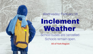 Inclement Weather Day: February 18, 2026